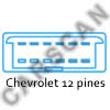Conector de Diagn&oacute;stio Chevrolet 12 pines
